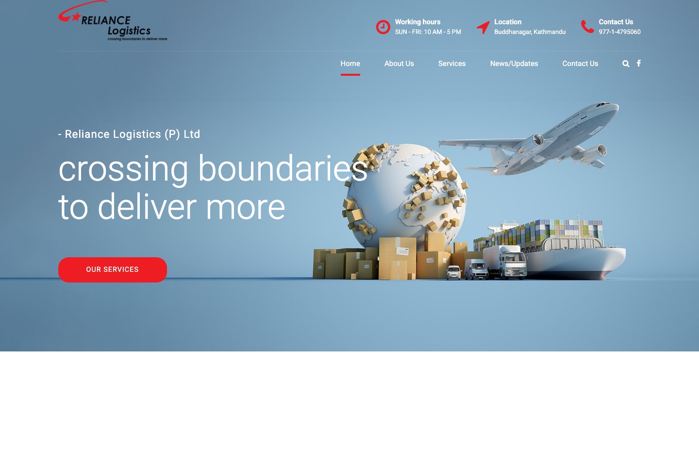 Reliance Logistics Website